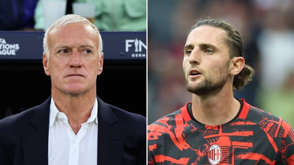 Didier Deschamps e Adrien Rabiot